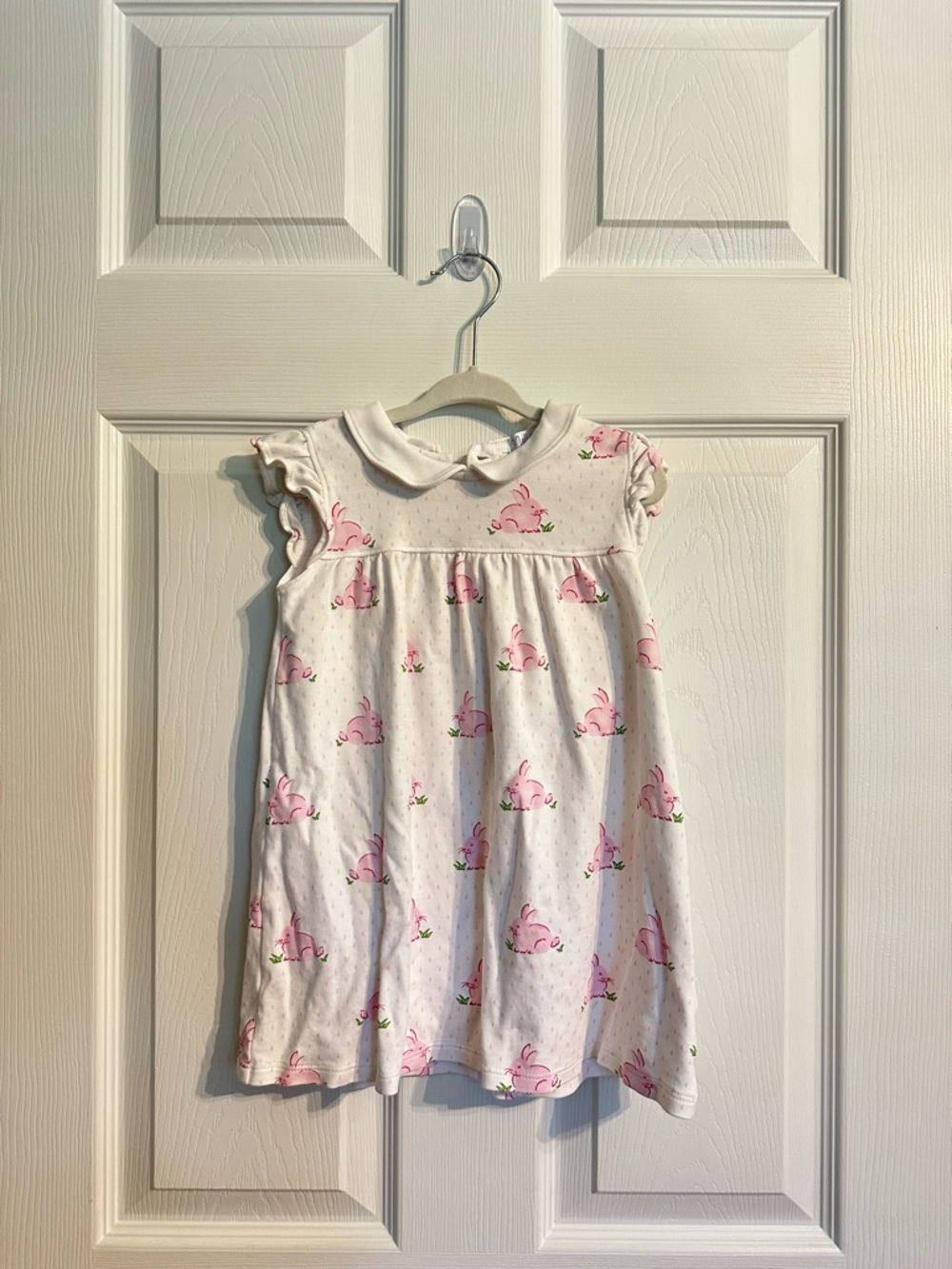Nellapima White and Pink Bunny Dress 2T